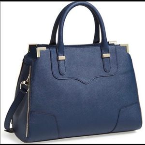 Rebecca Minkoff Blue Purse with Silver Details